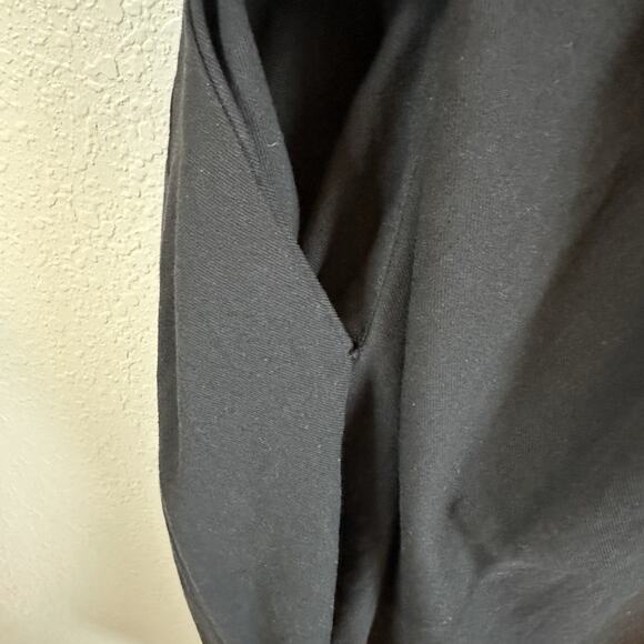 Refinity City Chic Dress Black Button Back Slit Lagenlook Artsy Minimalist M/18 - Picture 6 of 10